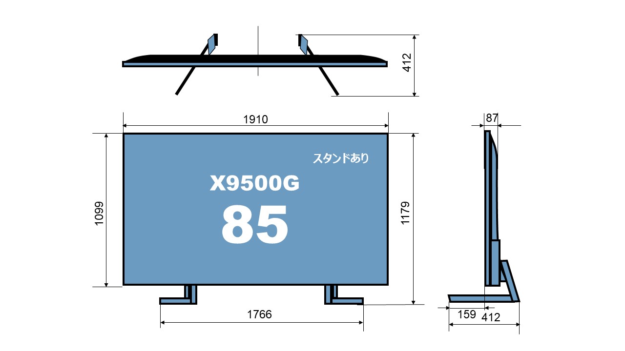 4K液晶テレビ ソニー ブラビア X9500G ②最適な視聴環境を整える