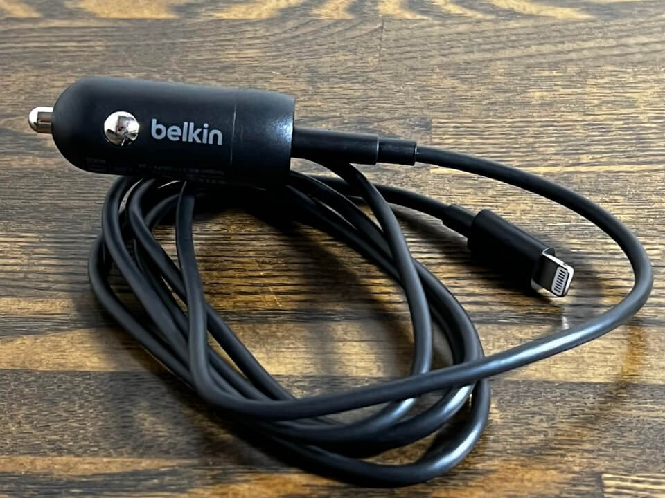 Belkin カーチャージャー（iPhone13シリーズを車でPD対応高速充電できる）