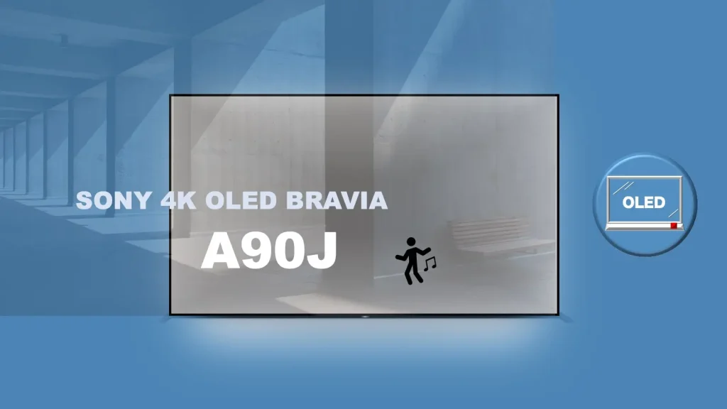 SONY 4K有機ELブラビア A90Jレビュー記事用のオリジナルアイキャッチ画像