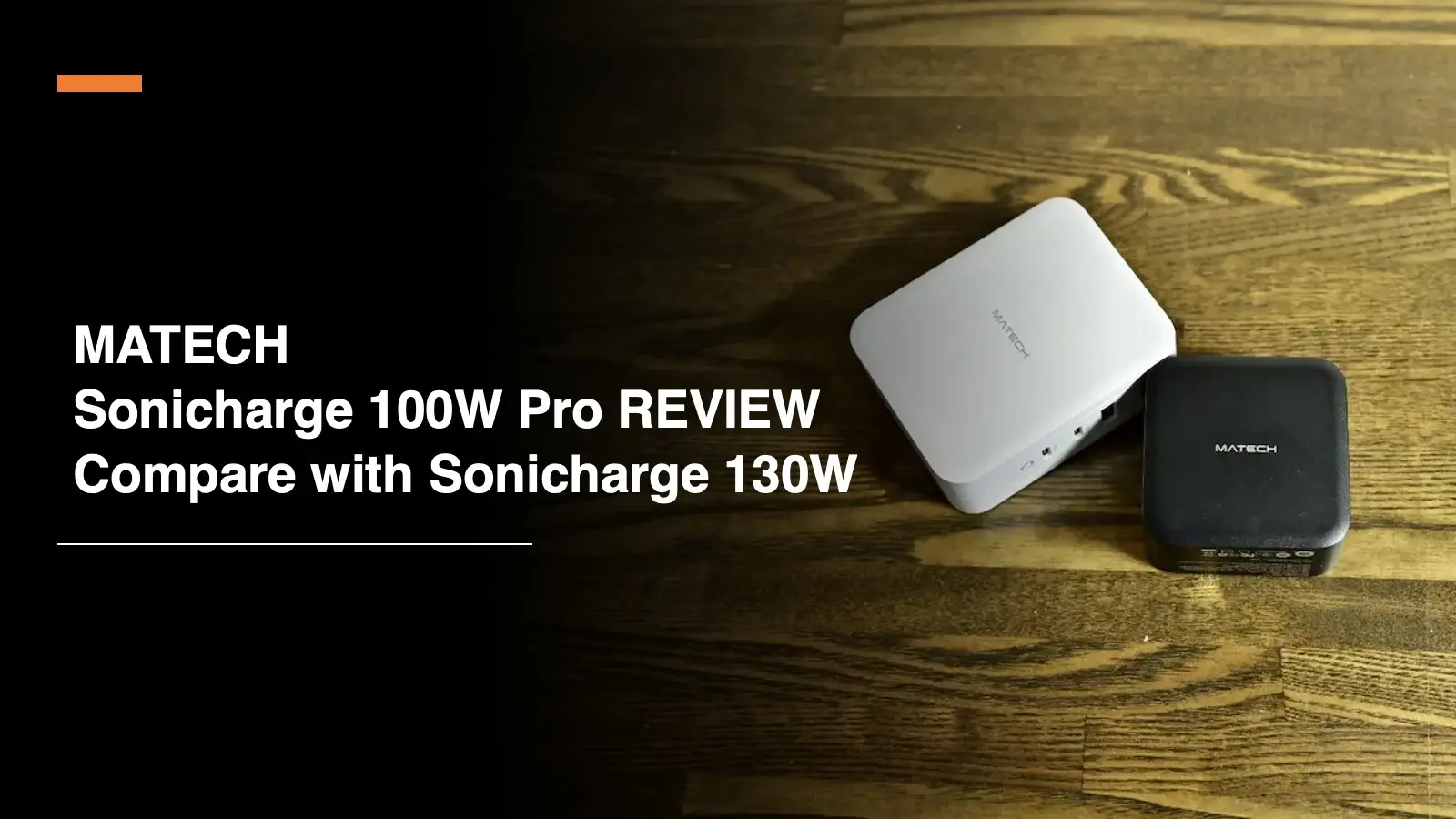 MATECH Sonicharge 100W Pro 3ポート充電器レビュー記事のアイキャッチャー