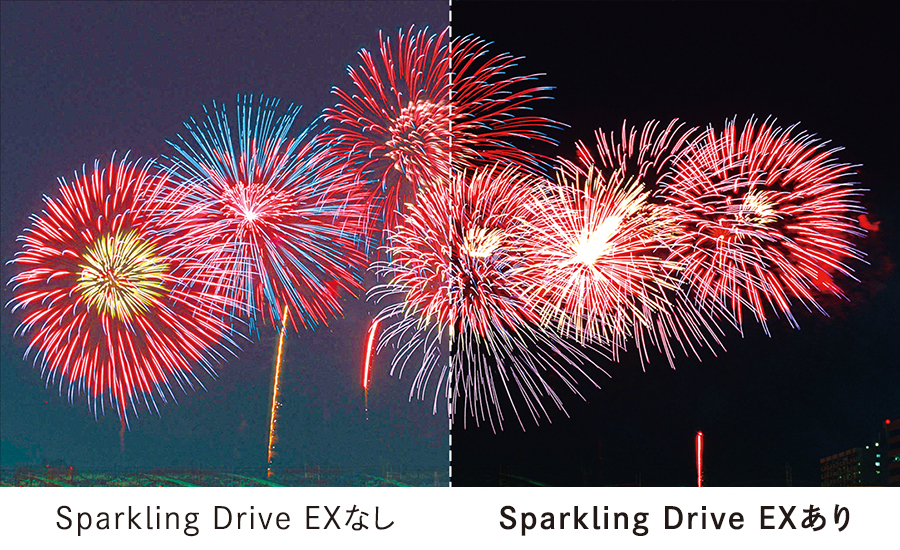 シャープアクオスES1の有機ELパネル独自制御、「Sparkling Drive EX」回路