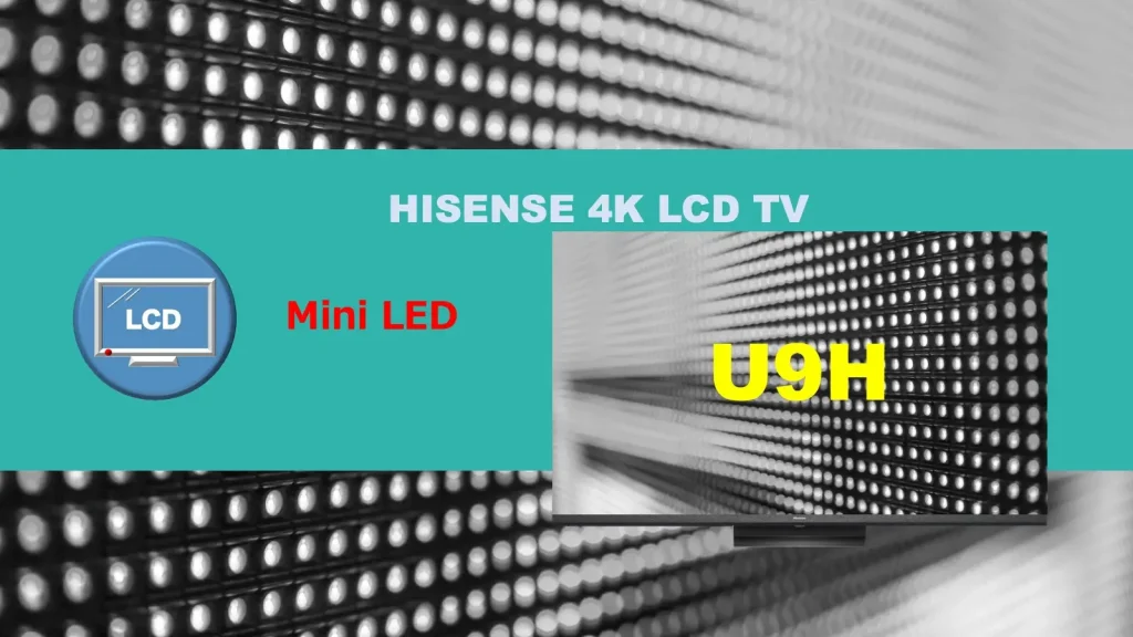 ハイセンス4K Mini LED液晶テレビ U9Hレビュー記事用のオリジナルアイキャッチ画像