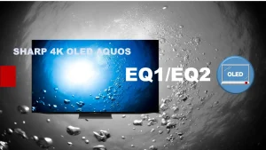シャープ4K有機ELアクオス EQ1・EQ2レビュー記事用のオリジナルアイキャッチ画像