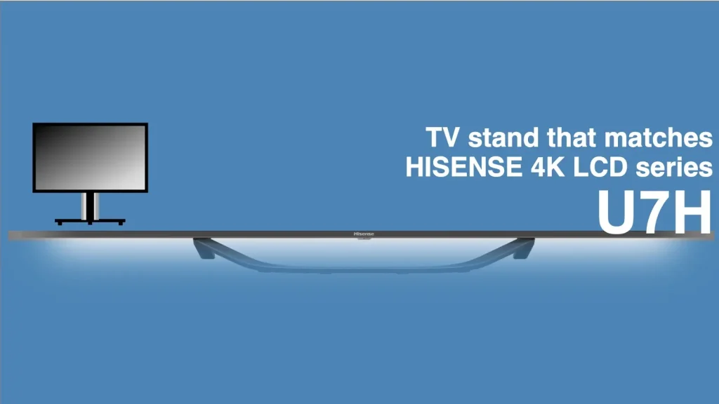 ハイセンス4K液晶テレビ U7Hに最適なテレビスタンド紹介記事のアイキャッチャー