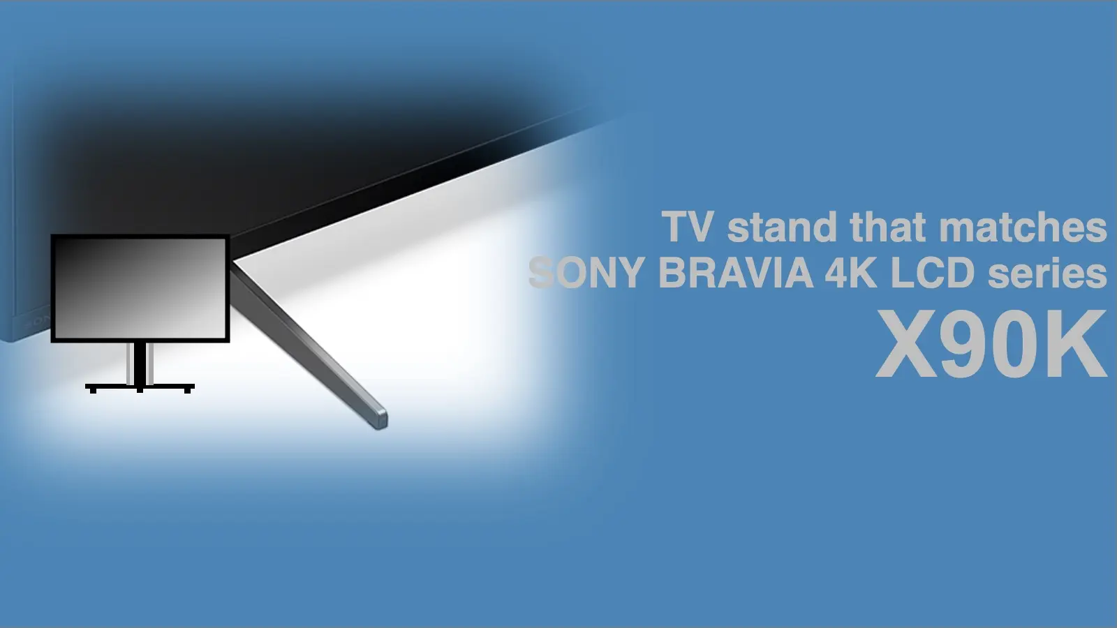 ソニー4K液晶ブラビア X90Kに最適なテレビスタンド紹介記事のアイキャッチャー