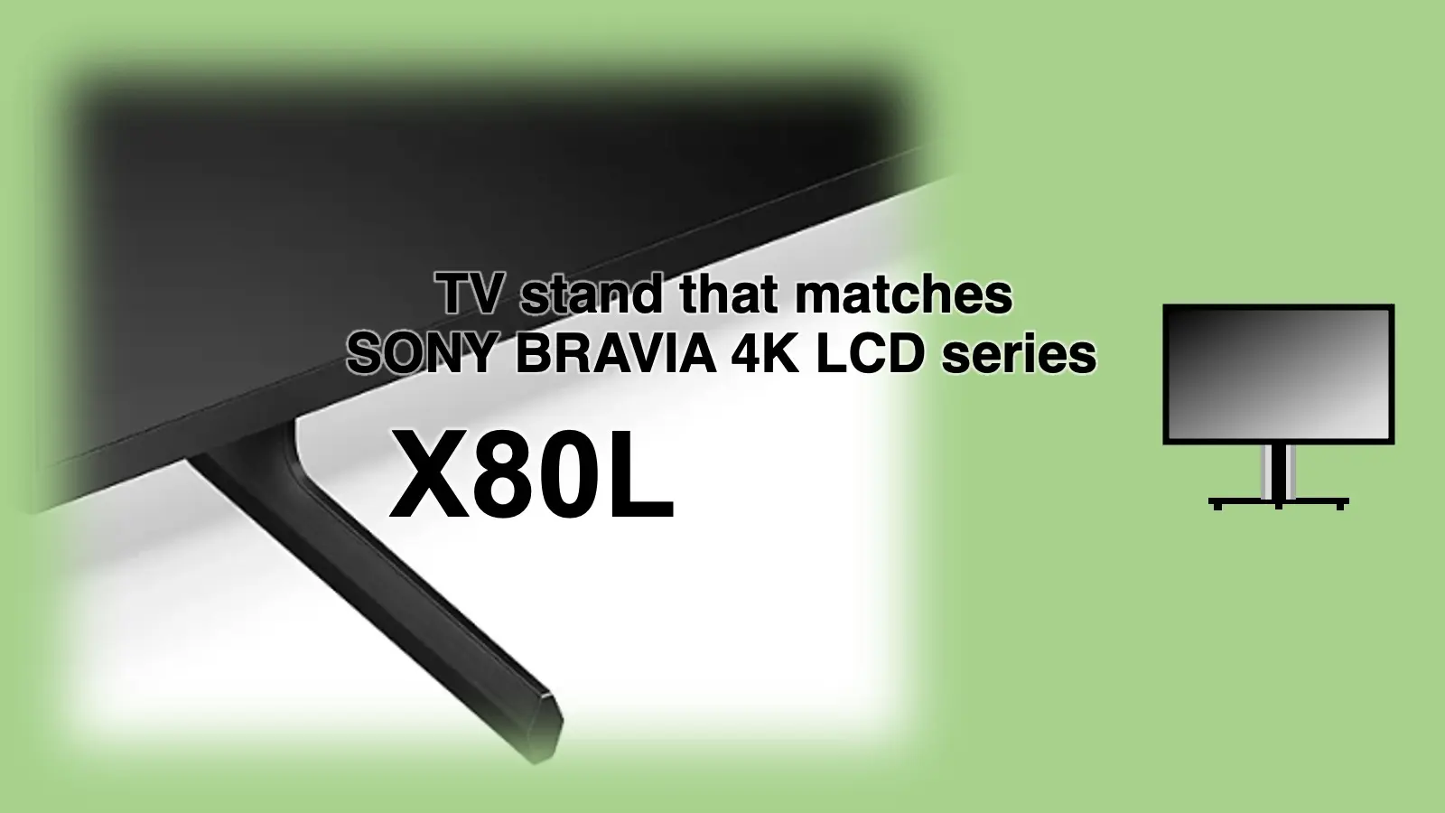 ソニー4K液晶ブラビア X80Lに最適なテレビスタンド紹介記事のアイキャッチャー