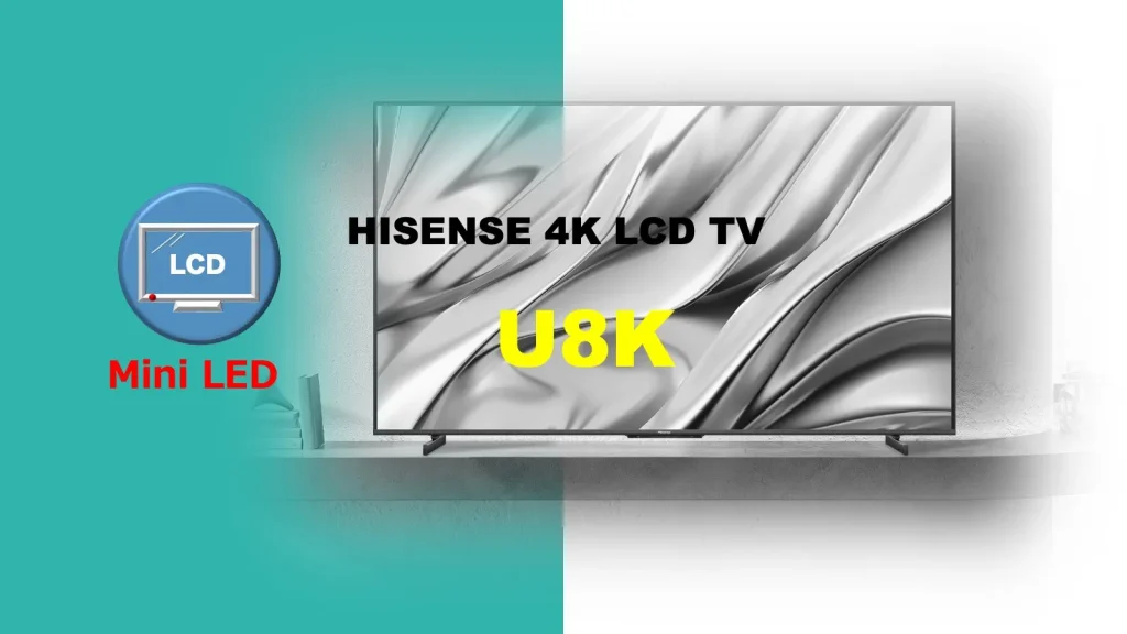 ハイセンス4K Mini LED液晶テレビ U8Kレビュー記事用のオリジナルアイキャッチ画像