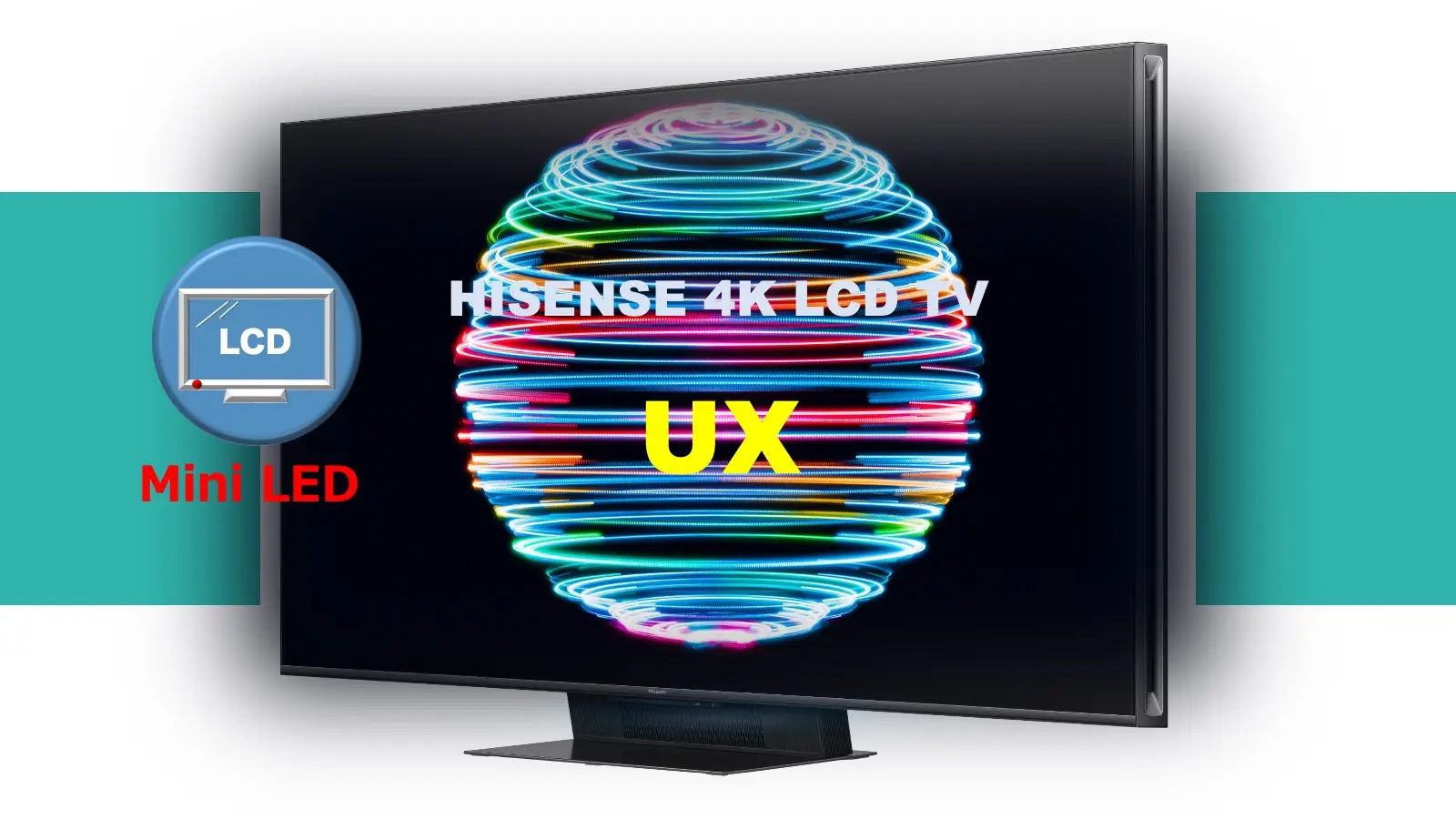 ハイセンス4K Mini LED液晶テレビ UXレビュー記事用のオリジナルアイキャッチ画像